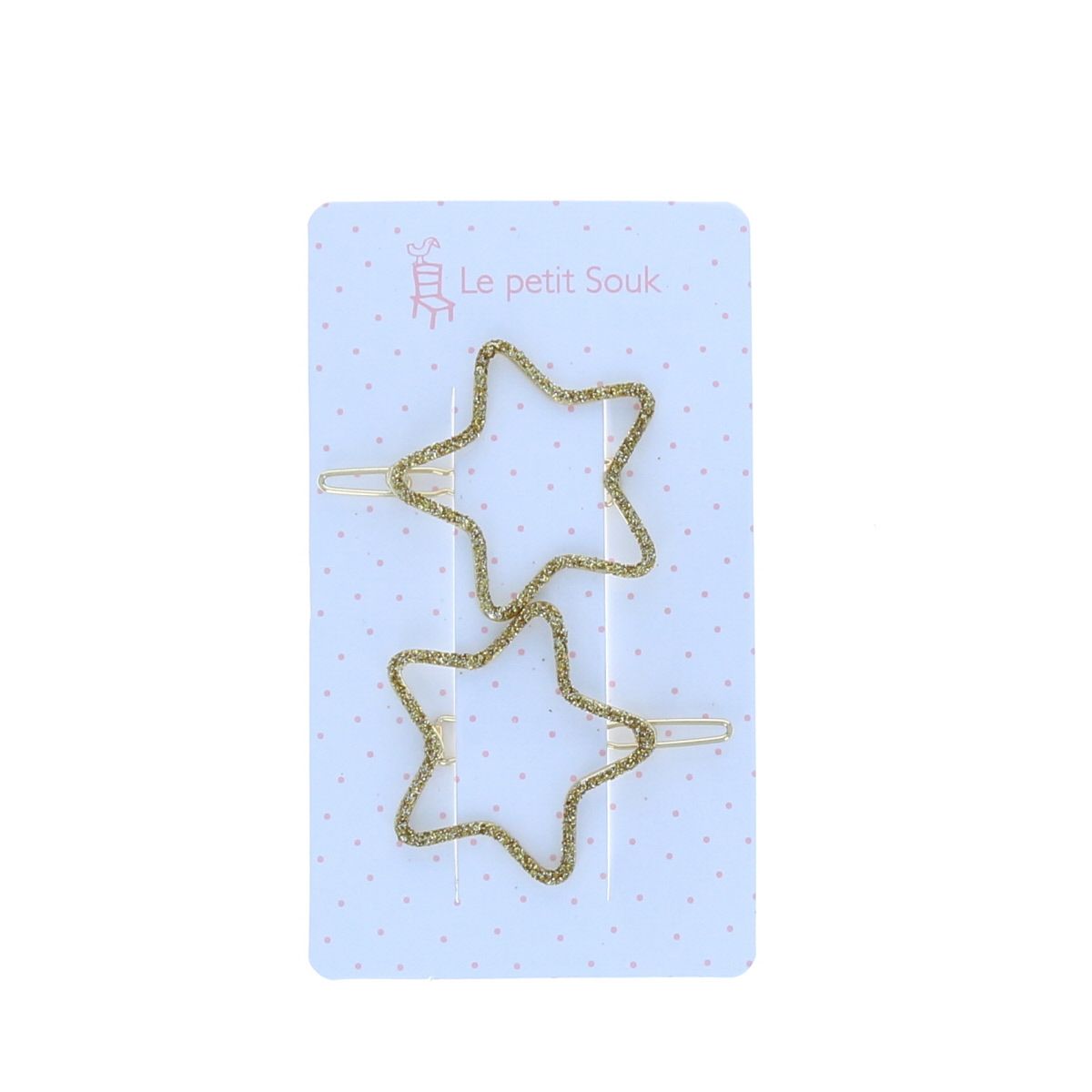 Lot de 2 barrettes étoiles dorées Le petit Souk