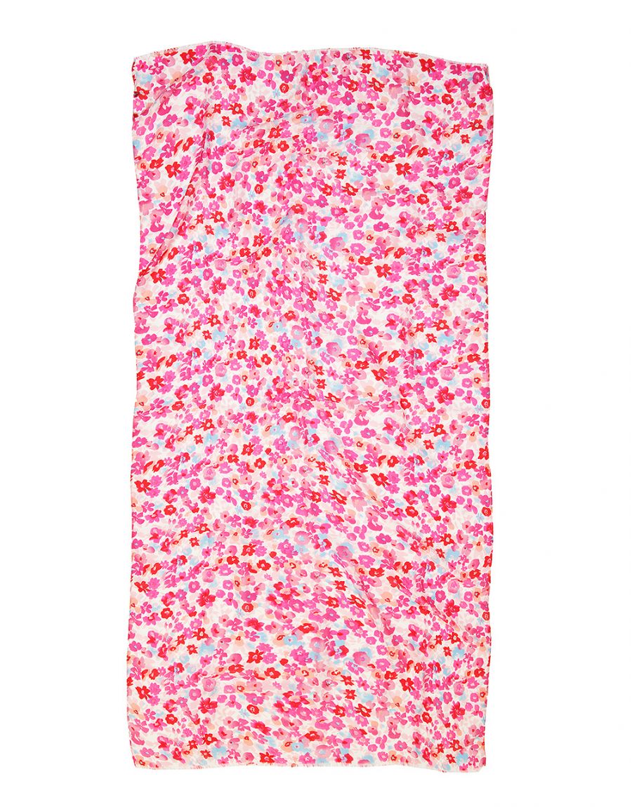Foulard rose floral