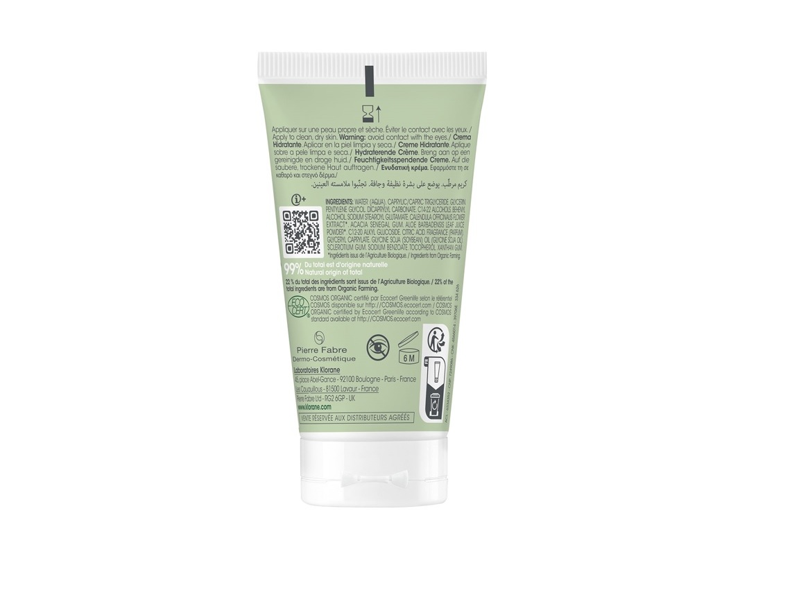 CREME HIDRATANTE KLORANE BEBÉ BIO 50ML