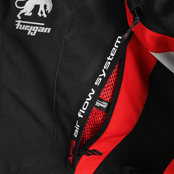 Furygan - Veste Apalaches Noir / Gris Clair / Rouge
