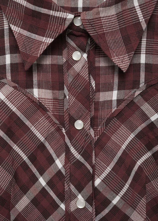 MANGO Check cotton shirt 78