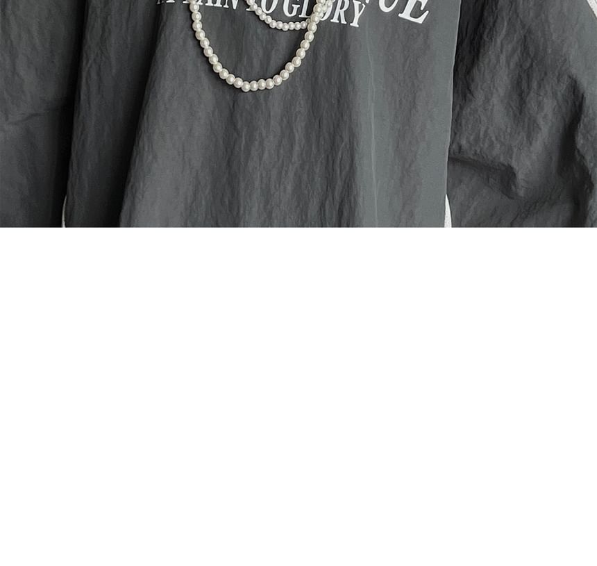 Coris - Spaghettibandjes Scoop Neck Effen Maxi A-lijn Jurk / Ronde Hals Letters Oversized Trui