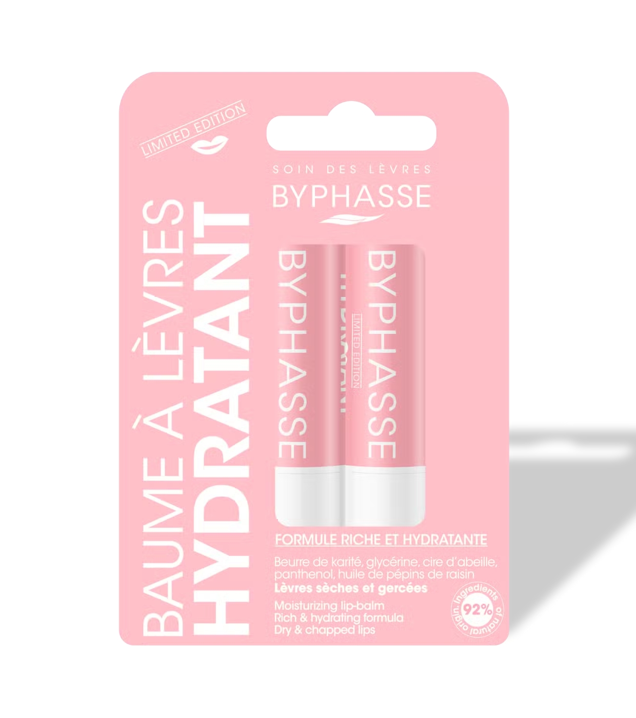 Byphasse - Bálsamo Labial Hidratante - Pink Edition