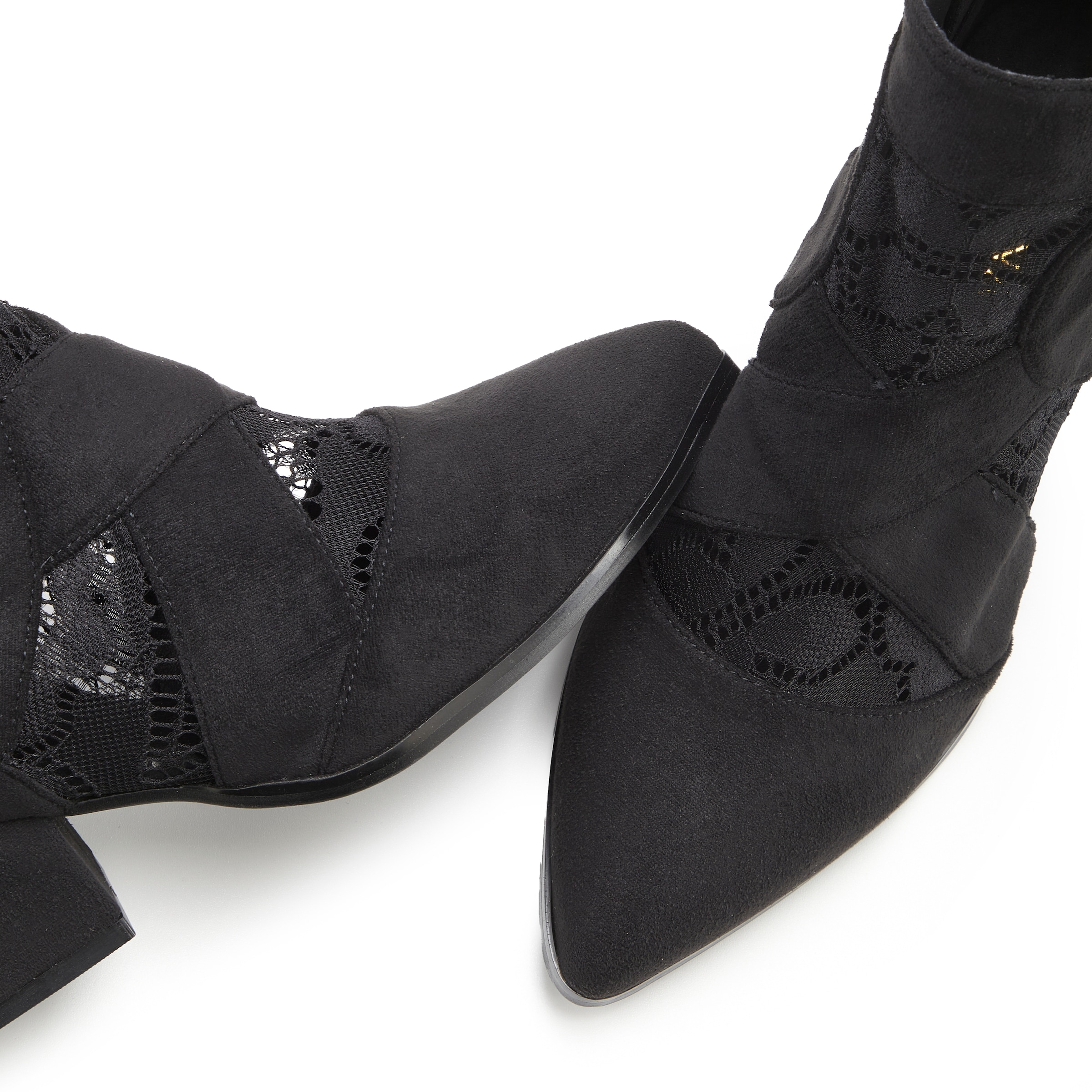 LASCANA Stiefelette  mit Spitze & bequemen Blockabsatz, Cowboy Boots, Westernstiefel