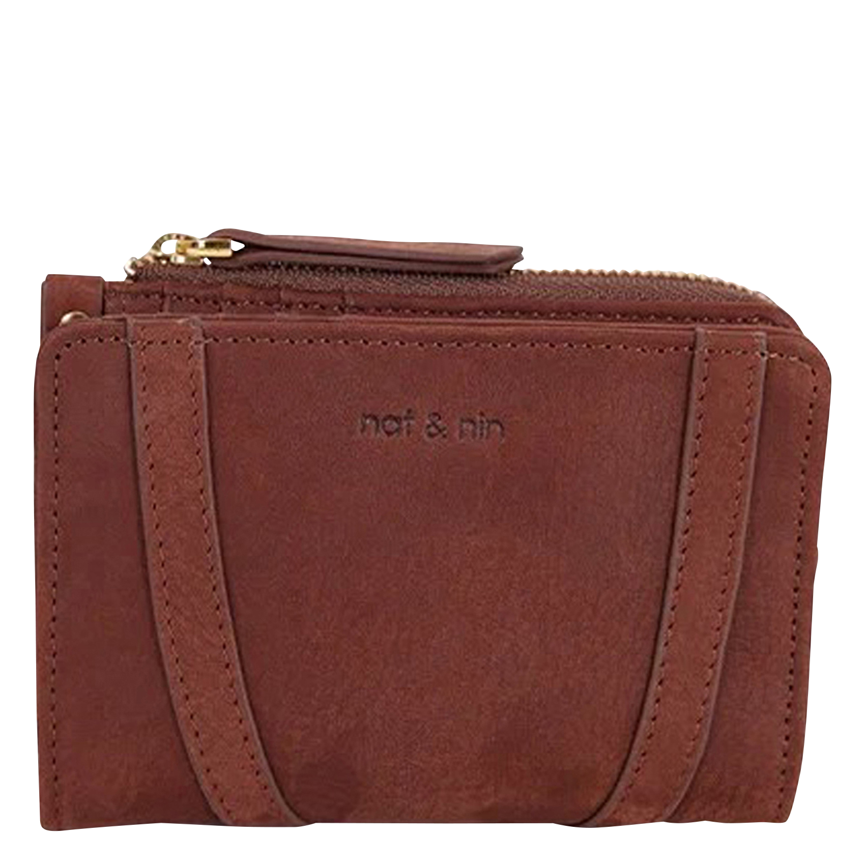 ROZA - Portefeuille en cuir| Marron