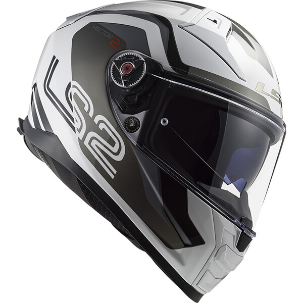 LS2 - Casque FF811 Vector II Metric Blanc / Titanium