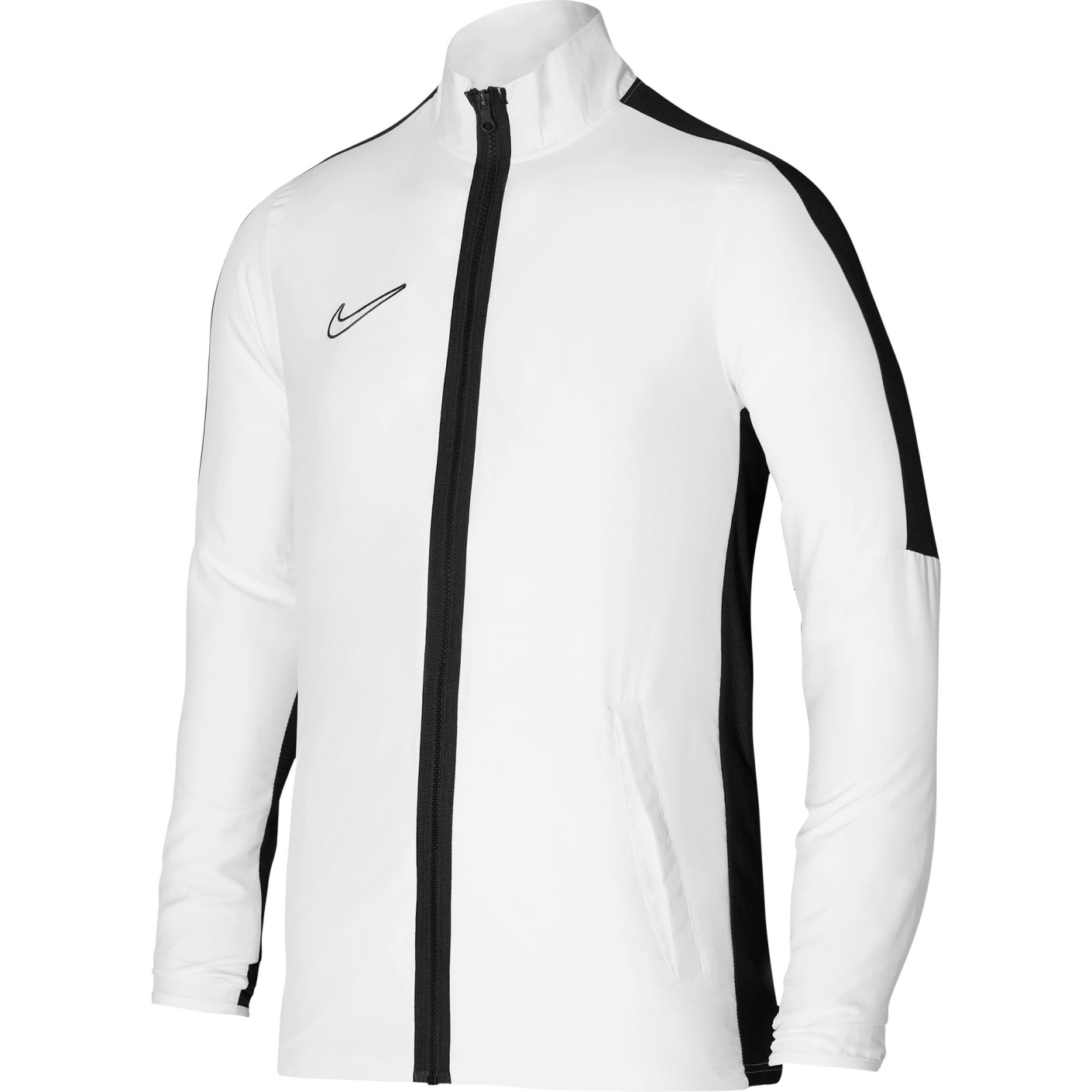 Nike Dri-FIT Academy 23 Trainingsjack Full-Zip Woven Wit Zwart