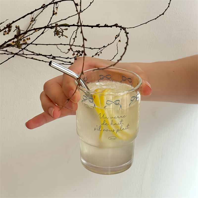 Minbrogy - Drinkglas met strikletters