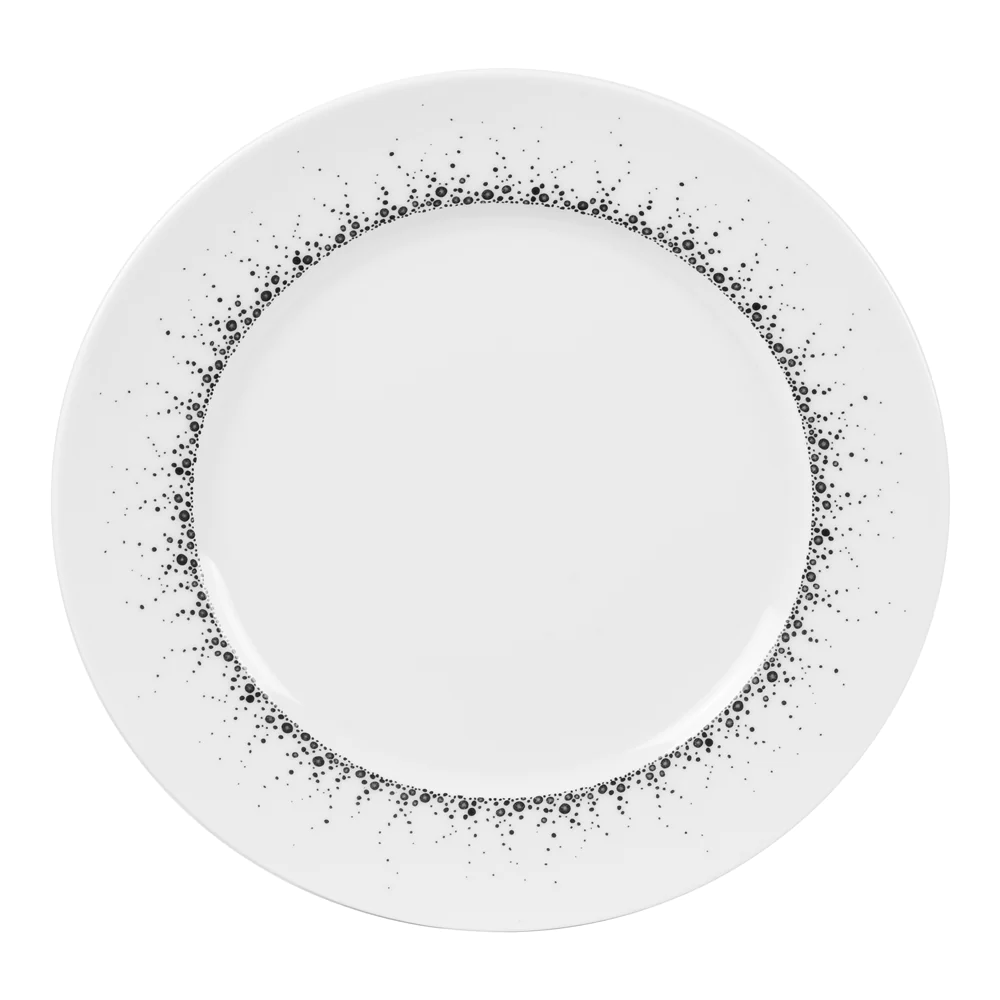 Assiette plate Boréalis gris 27 cm (lot de 6) Table passion