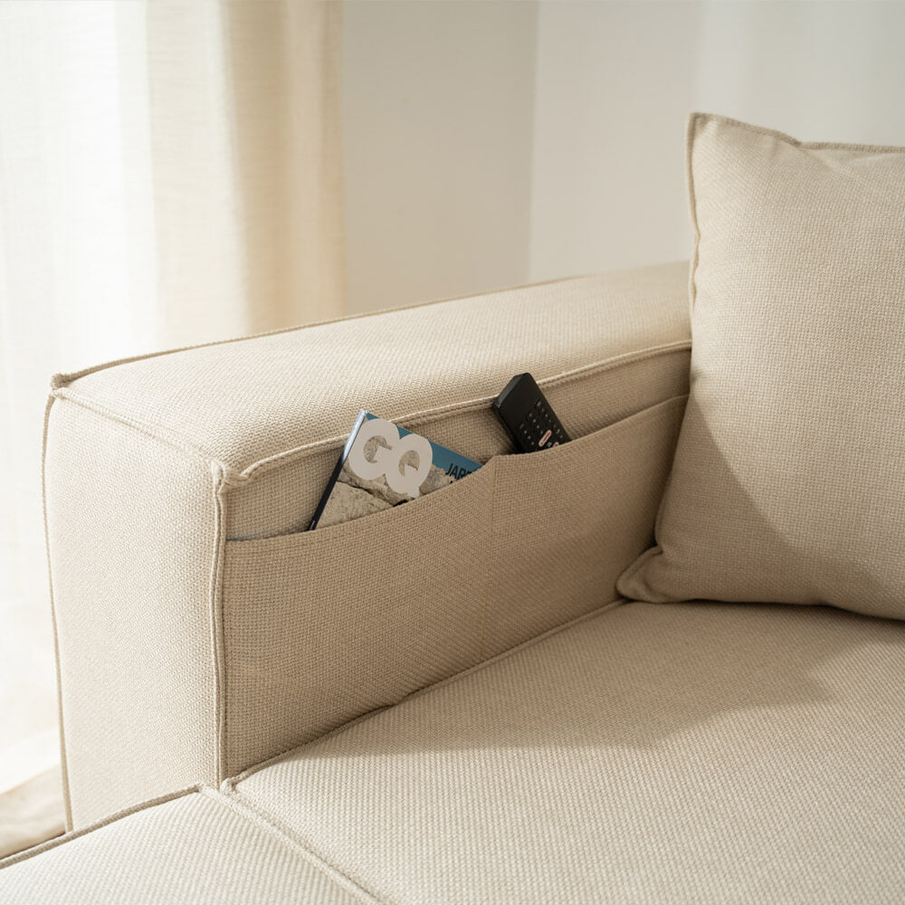 HOME DELUXE Modulaire 2-zitsbank - webstof - Beige