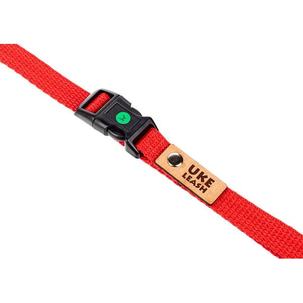 Uke Leash Half Strap Red-Orange Medium
