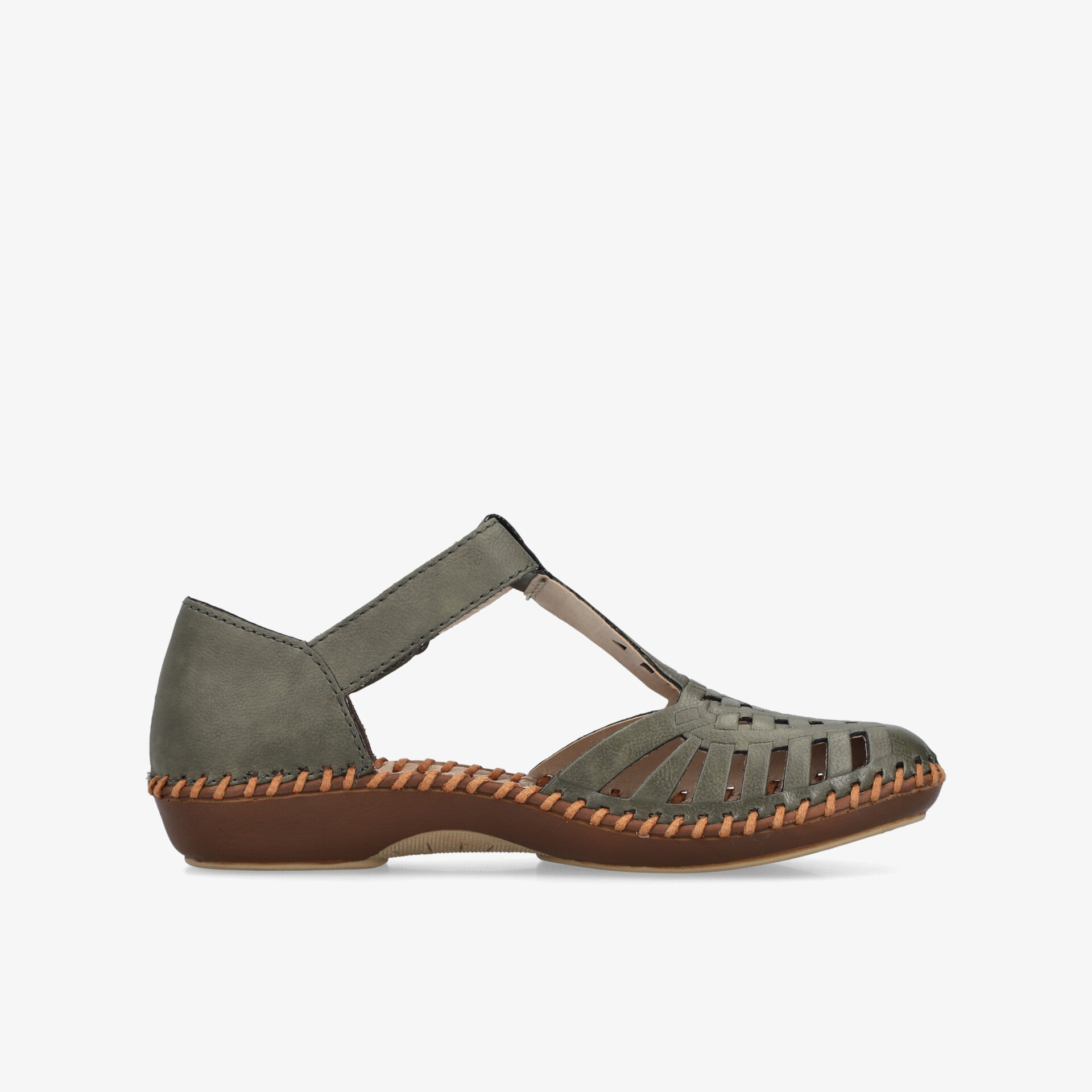 rieker Damen Halbschuhe grün