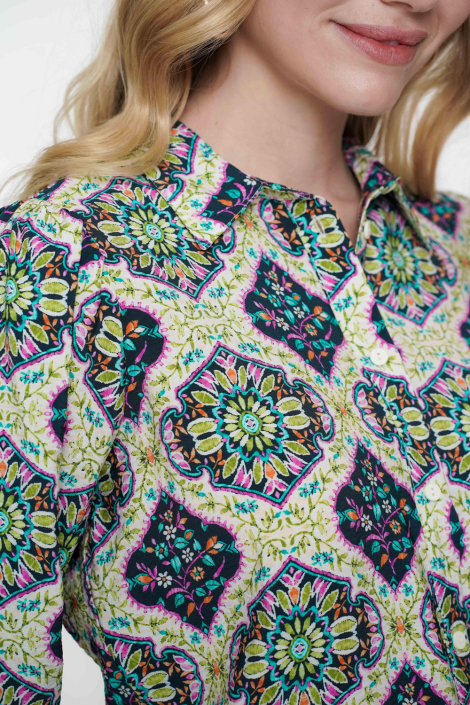 Geisha beige dames blouse