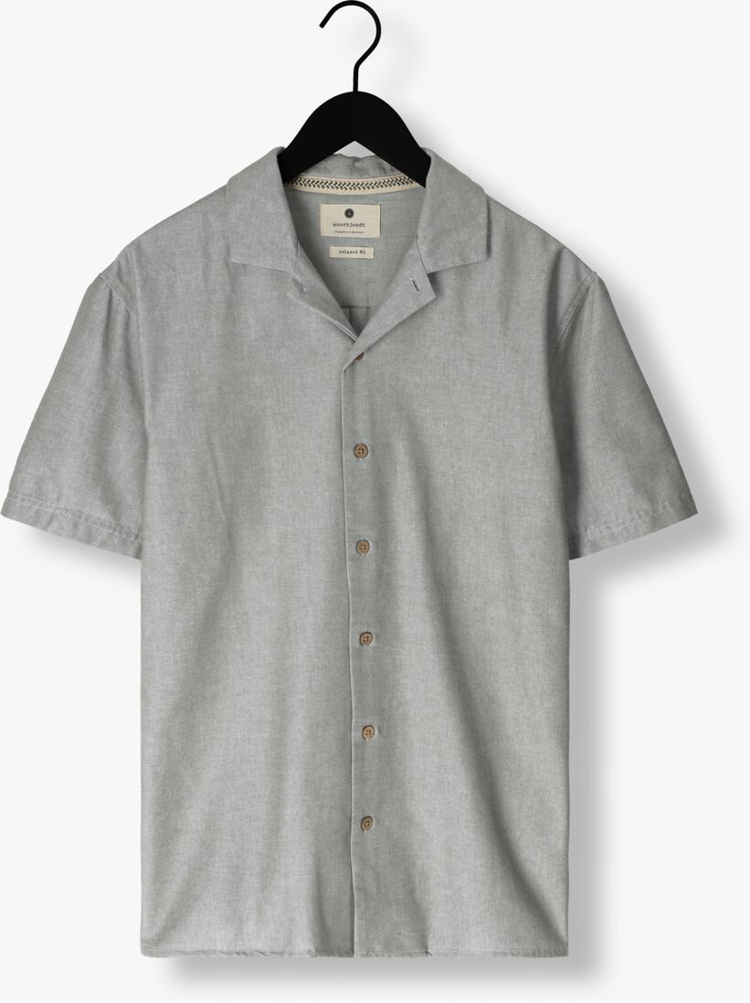 ANERKJENDT olijf anerkjendt casual overhemd akleon s/s cot/linen shirt