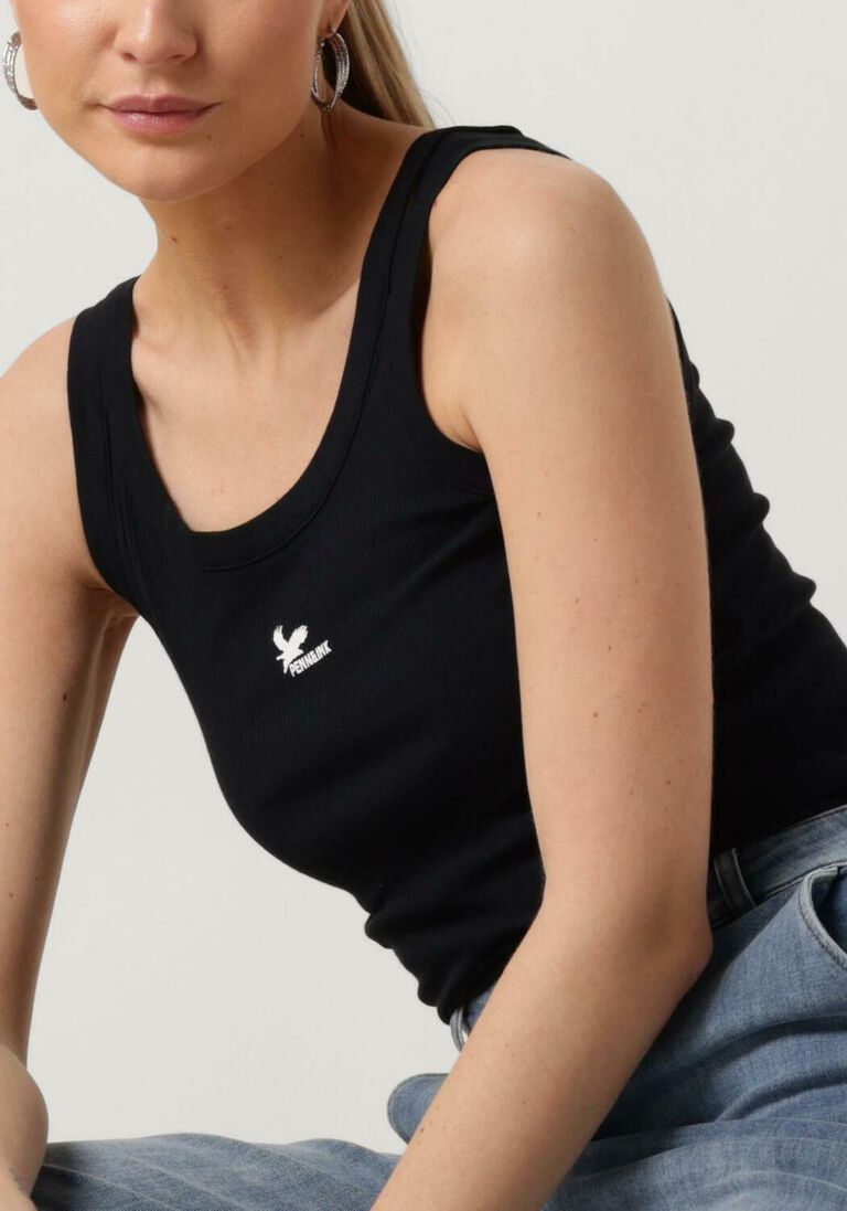 PENN & INK donkerblauwe penn & ink top singlet print