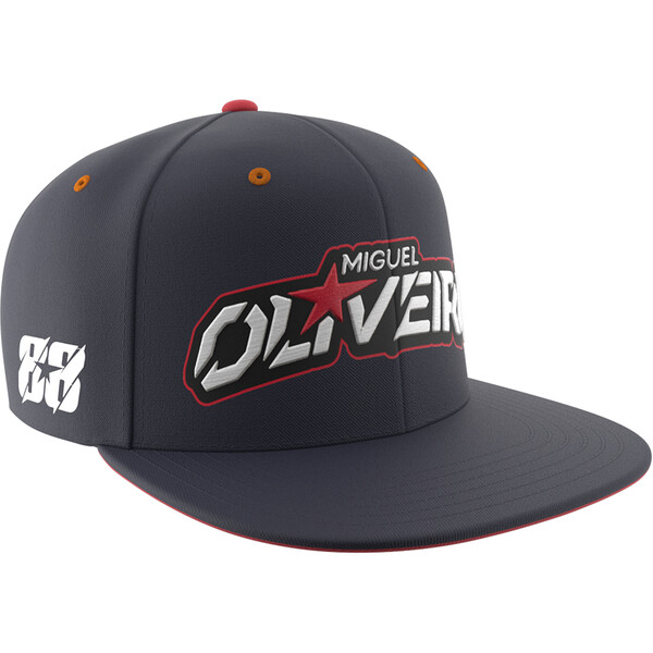 Ixon - Casquette Flat Miguel Oliveira 22 Navy / Blanc