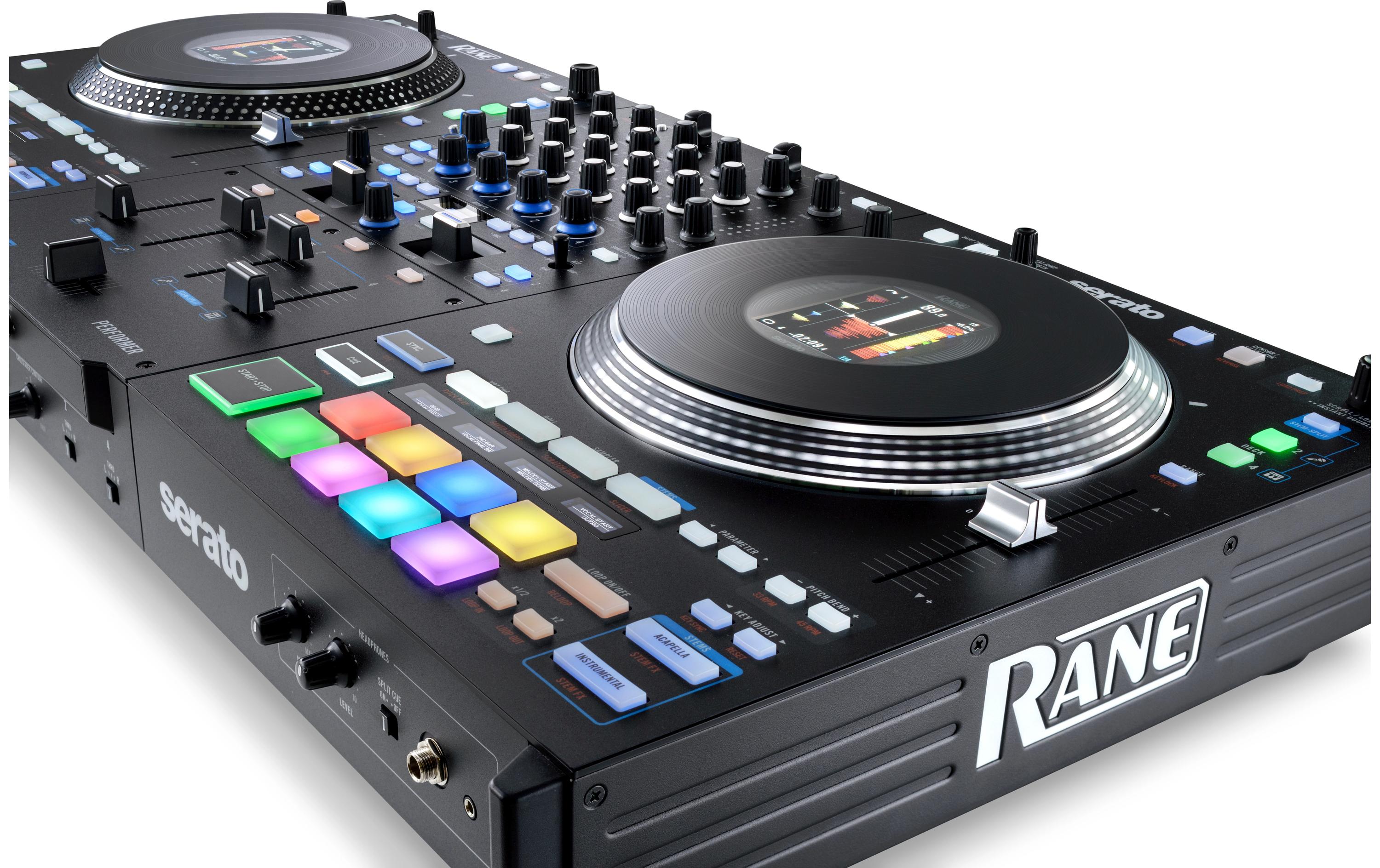 DJ-Controller Performer<br>Motorisierter 4-Kanal-DJ-Controller