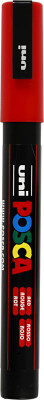Posca Tusch - Nr. Pc-3M - Tykkelse 0,9-1,3 MM - Rød