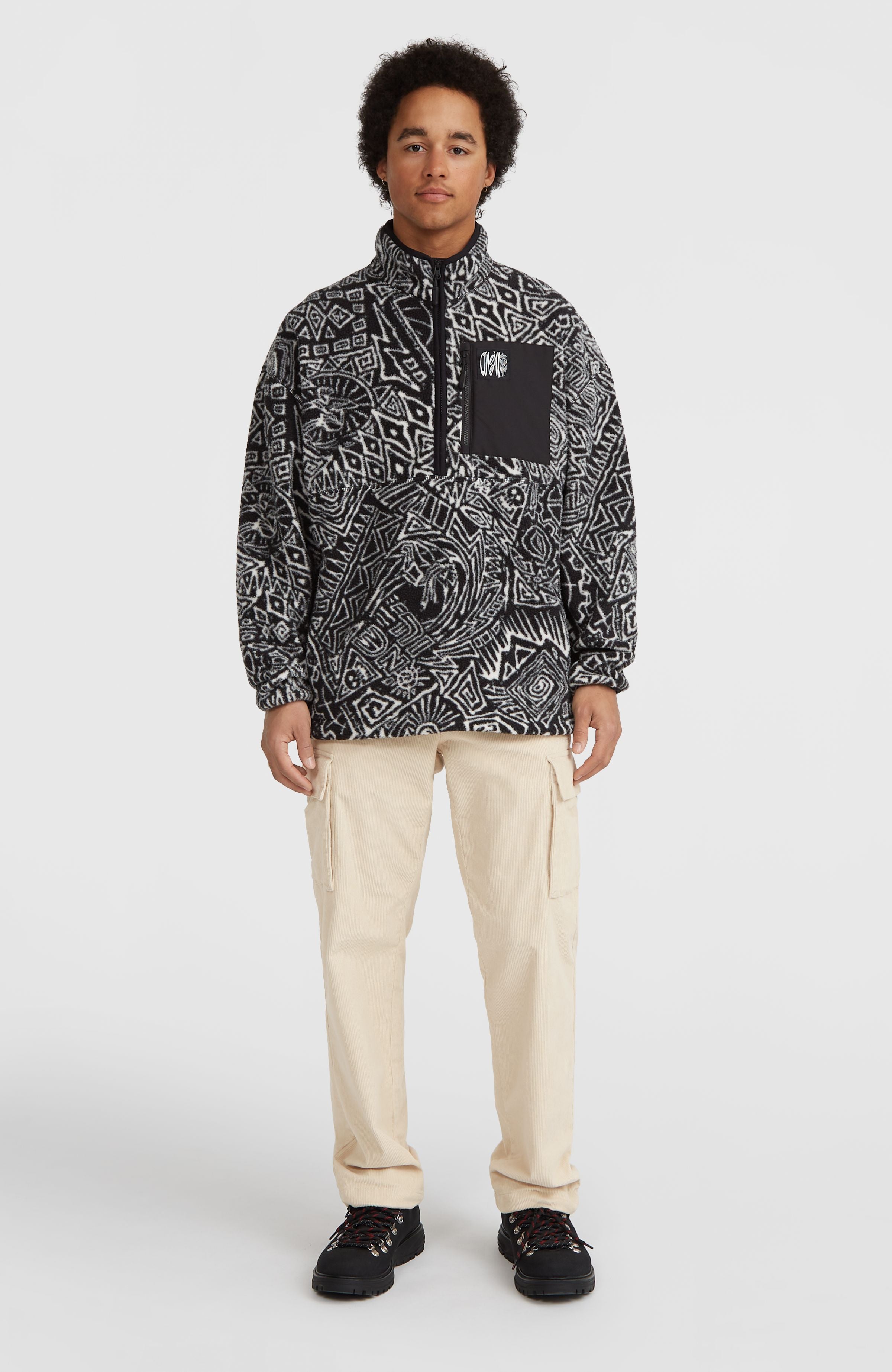 Surf Heroes High-Pile fleecetrui met halve rits