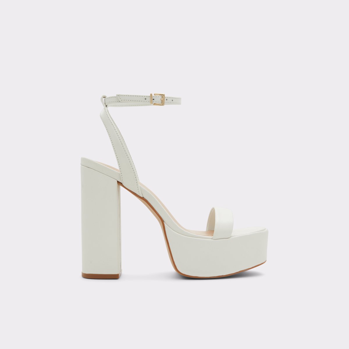 Matylda White-Bone Women Block Heels