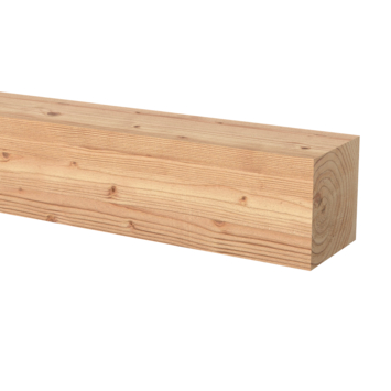 Tuinpaal vierkant Douglas fijnbezaagd ca. 15 x 15 cm, lengte ca. 300 cm