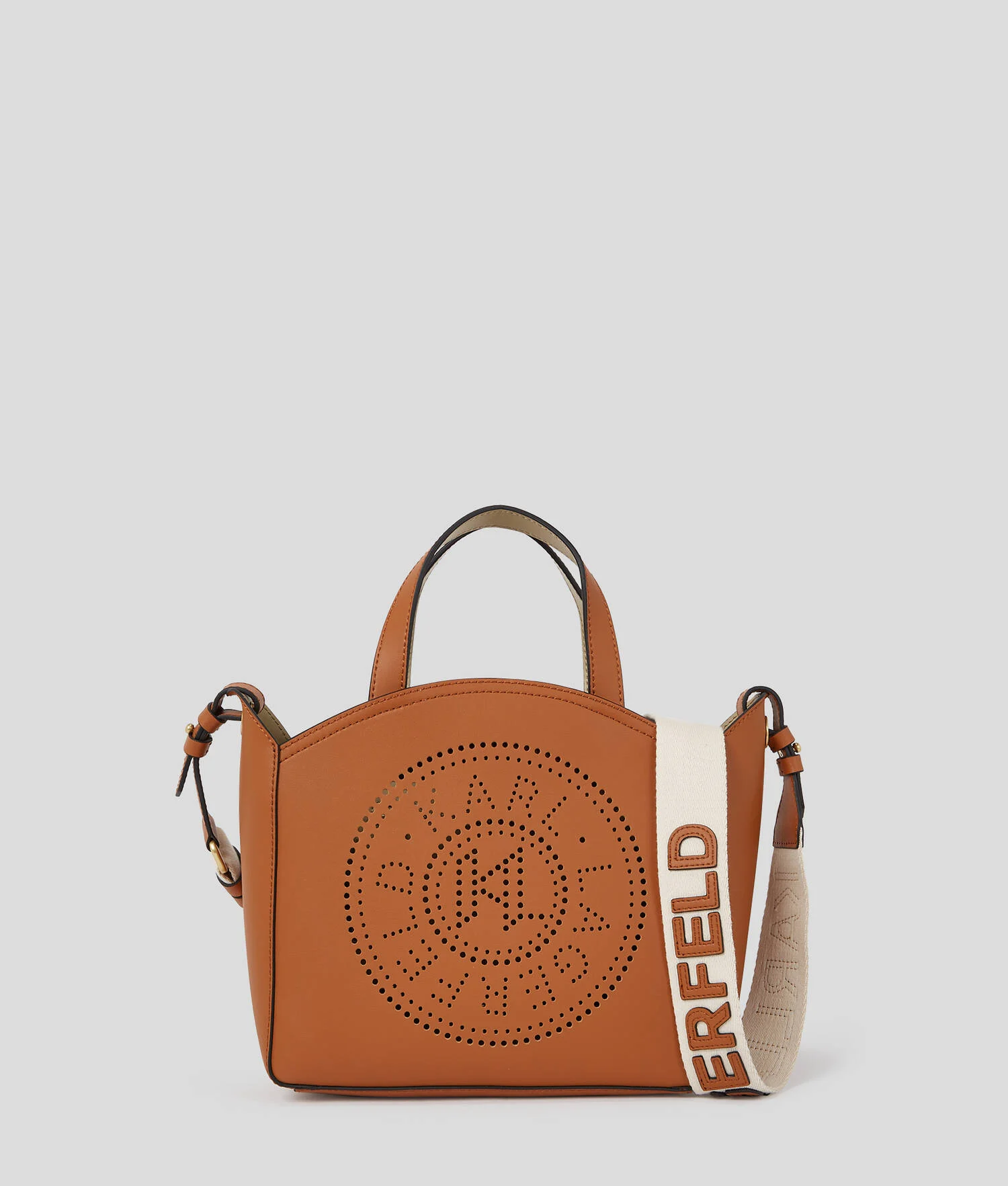 PETIT SAC CABAS PERFORÉ K/CIRCLE - Brun
