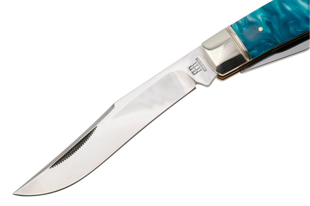 Rough Ryder Jumbo Trapper RR2651, Satin 440, Pandora Swirl Wood Resin, zakmes