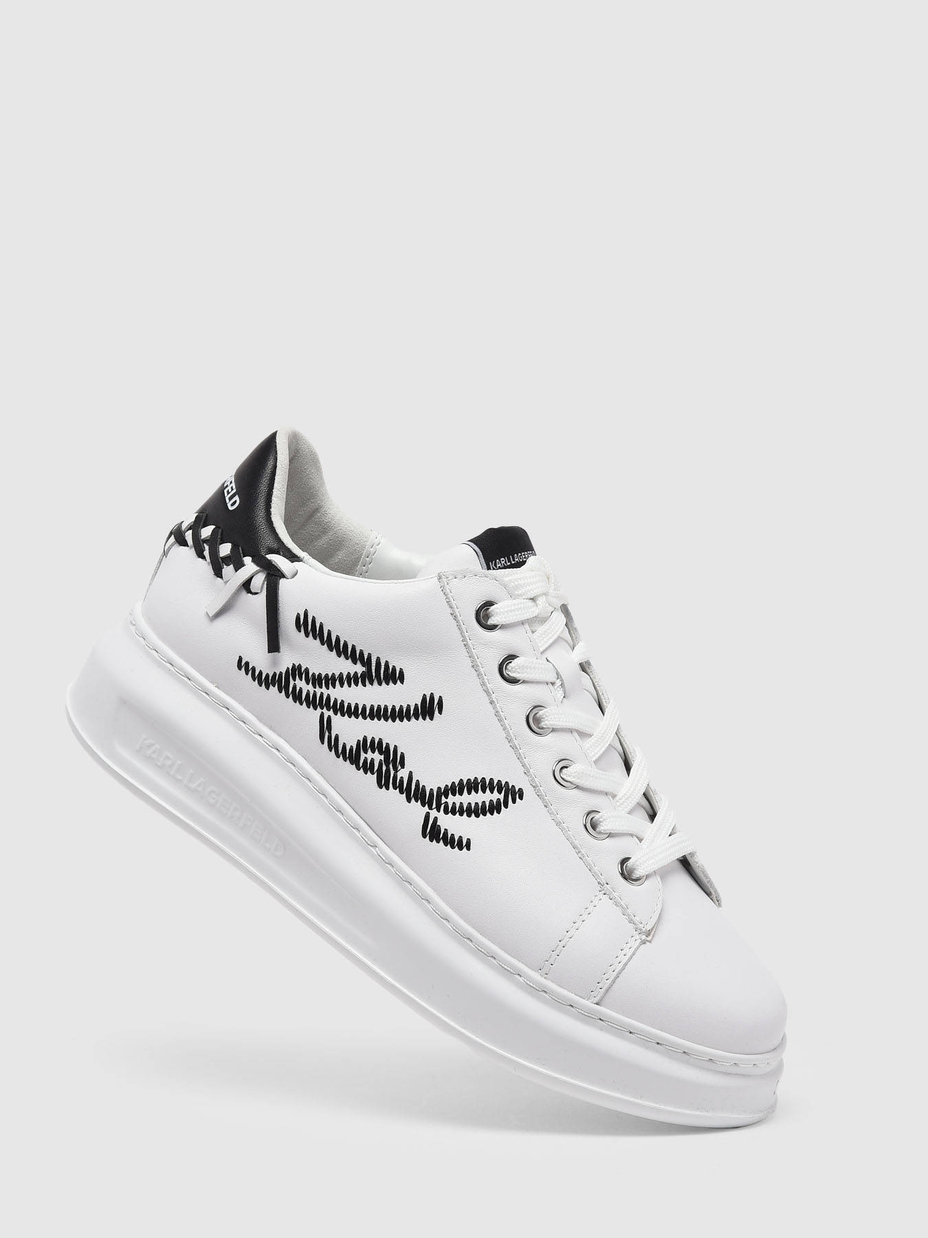 Sneakers Kapri Whipstitch en cuir KARL LAGERFELD