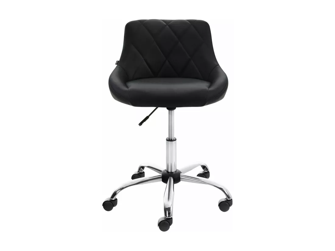 Chaise de bureau - Similicuir & Métal chromé - Lazio