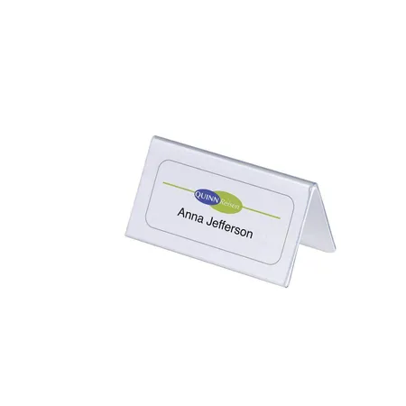 Durable 805119 Tischnamensschild, Einsteckschilder 52-104?x?100?mm, transparent