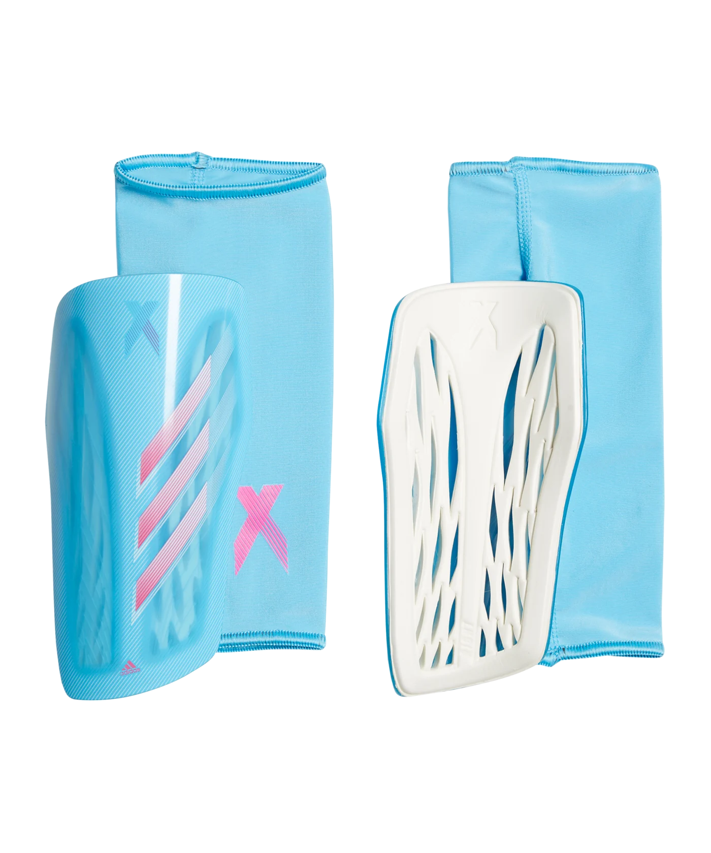 adidas X League Sapphire Edge Schienbeinschoner Blau Weiss