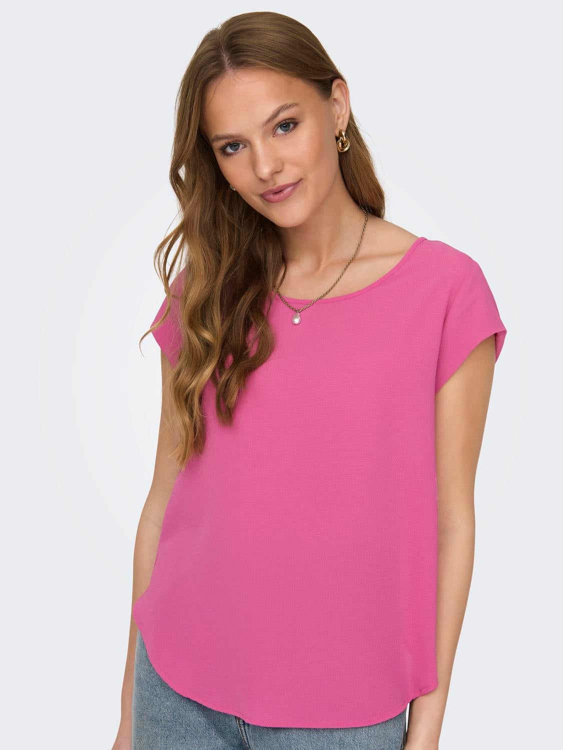 ONLVIC Top Raspberry Rose