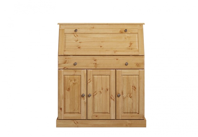Home affaire Sekretär »Rossi« aus massiver Kiefer, variabel verstellbare Einlegeböden, Breite 97 cm
