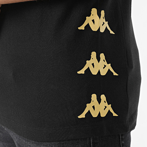 Polo Manches Courtes Gastio 351G56W Noir Doré