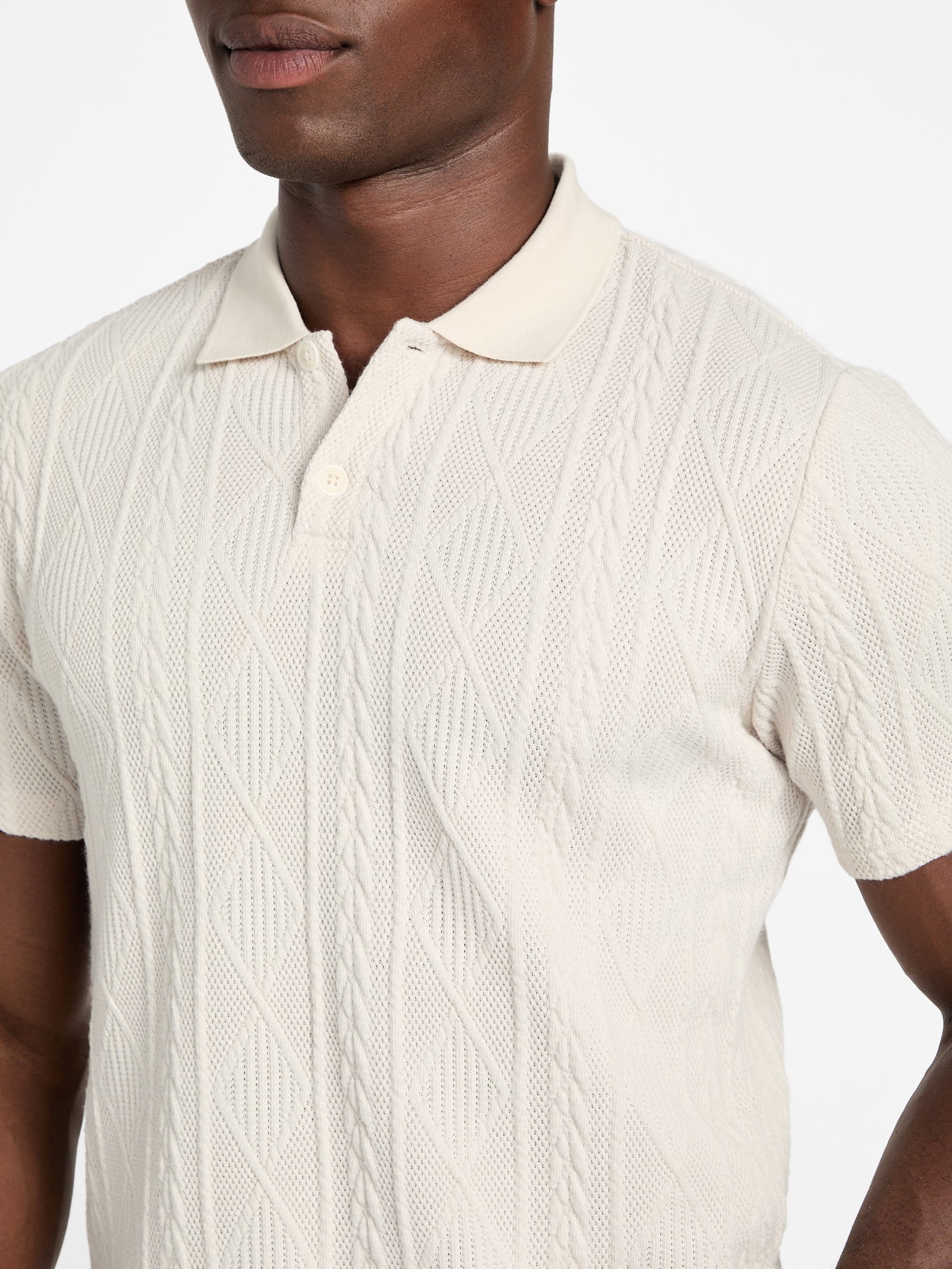 Polo de malha texturizada Olin