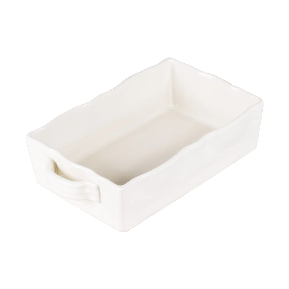 Plat à four rectangle Gusto 25x17 cm beige Table passion