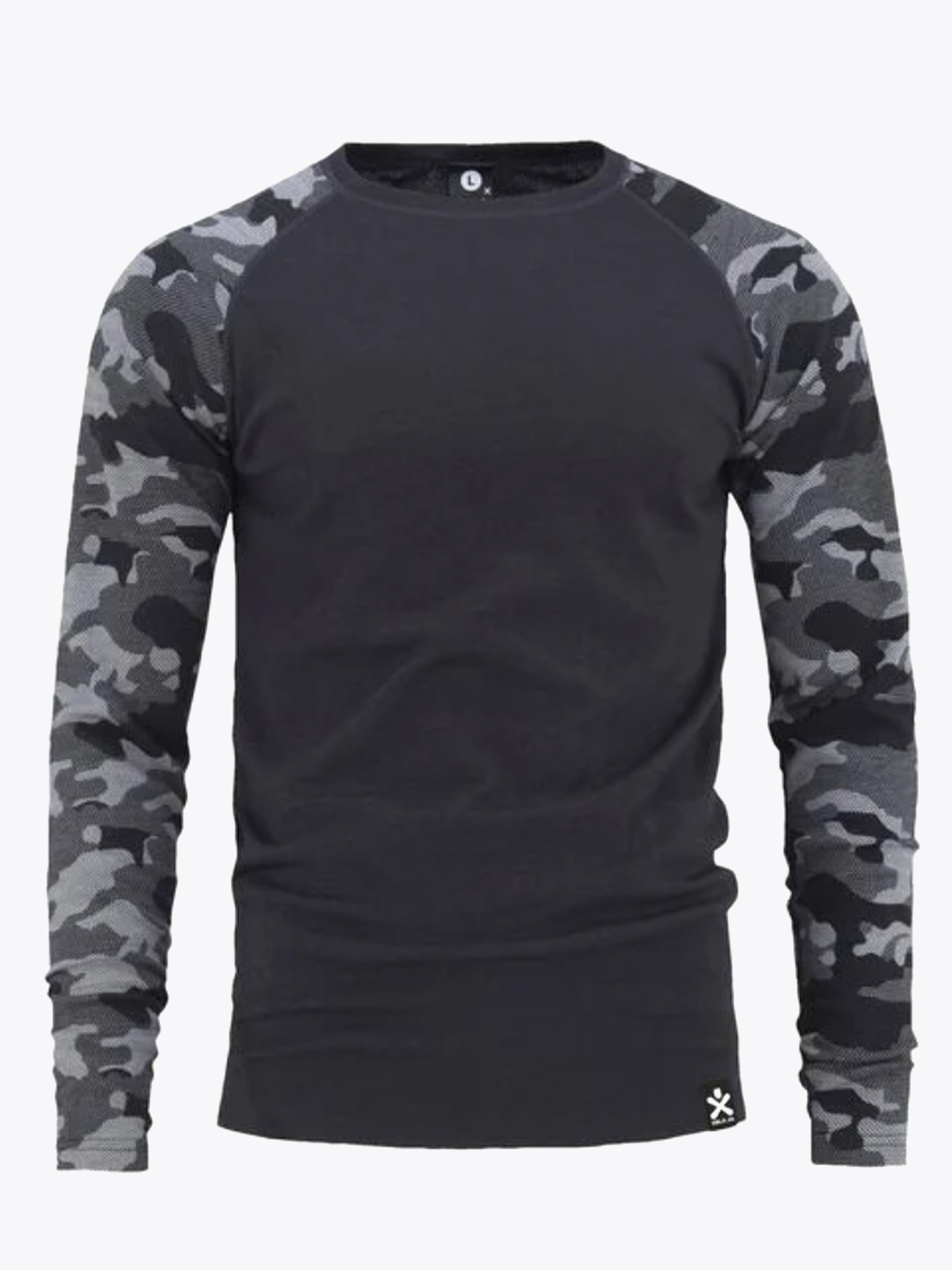 Camo Merino Wool Crew