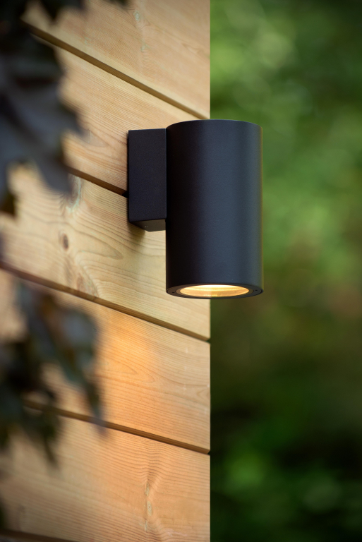 Lucide Volantis 1 wandlamp buiten IP54 zwart
