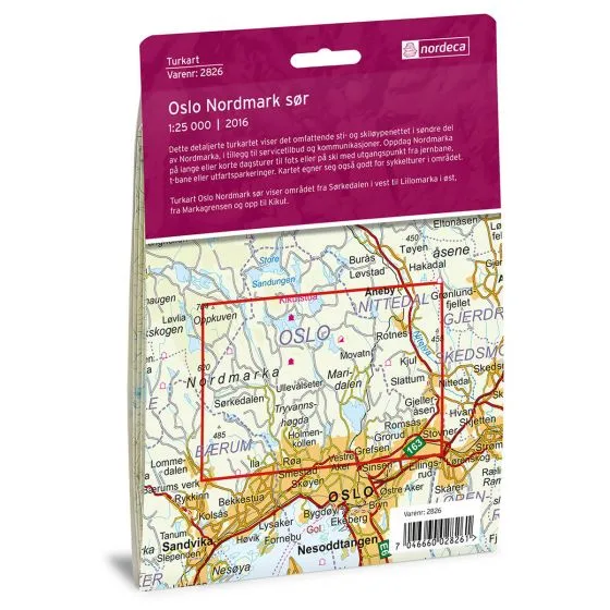 Nordeca Oslo Nordmark Sør 1:25 000