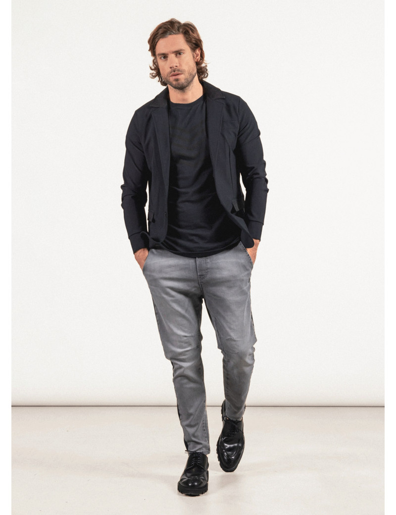 HBT DENIM CHIC | CHRIS BAND PANTALON HOMME GRIS