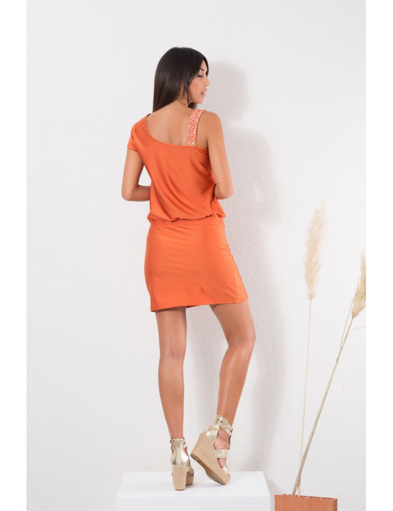 HBT ROBE ASYMÉTRIQUE LUCILLE SAND TERRA
