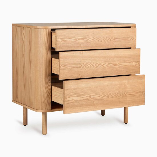 Yume Commode 3 Tiroirs   Natural Ash Wood        de               Quax