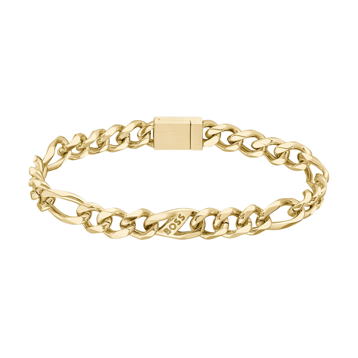 Bracelet BOSS acier doré 19 cm