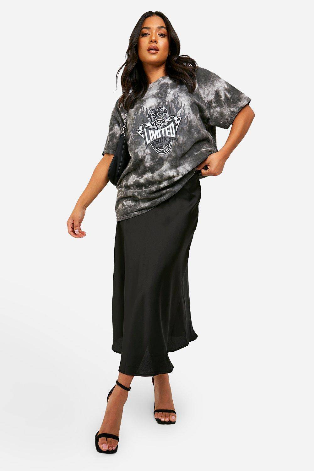 boohoo Jupe Mi-longue En Satin Petite