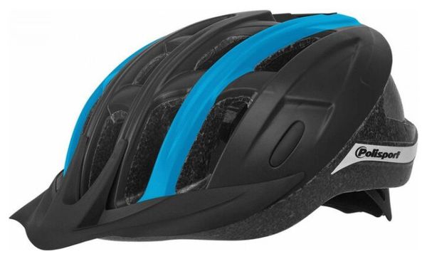 Polisport Casque Vélo Ride-In M (54-58Cm) - Noir/Bleu