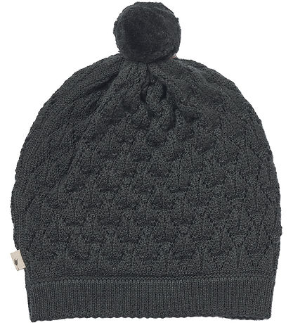 Wheat Mütze - Wolle - Strick - Esel - Black Cola