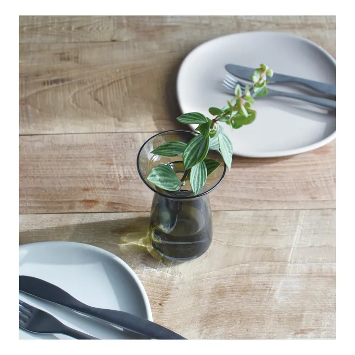 Kinto Vase en verre Aquaculture | Gris