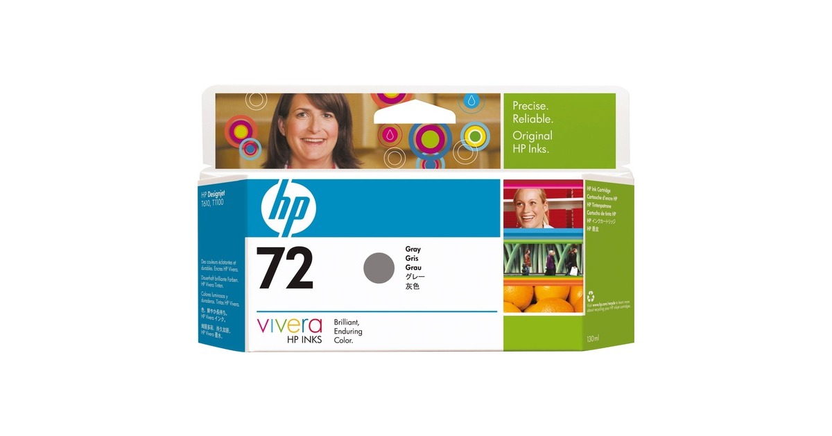 HP72 Inktcartridge  (C9374A, Grijs)