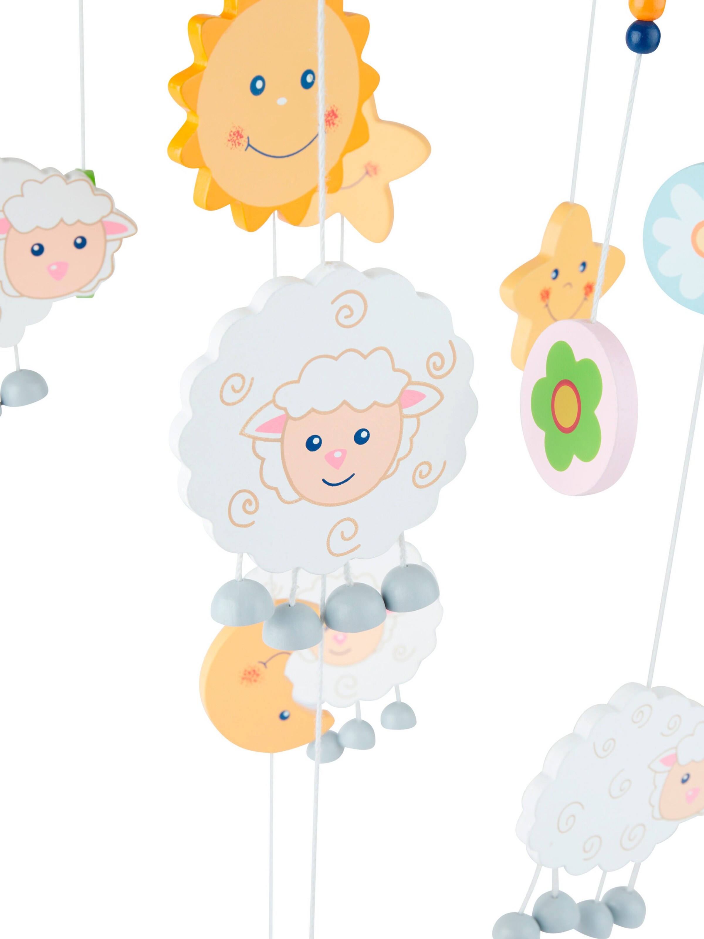 Bieco 3D Baby Mobile Schaf Betty Holz - ab Geburt Gelb