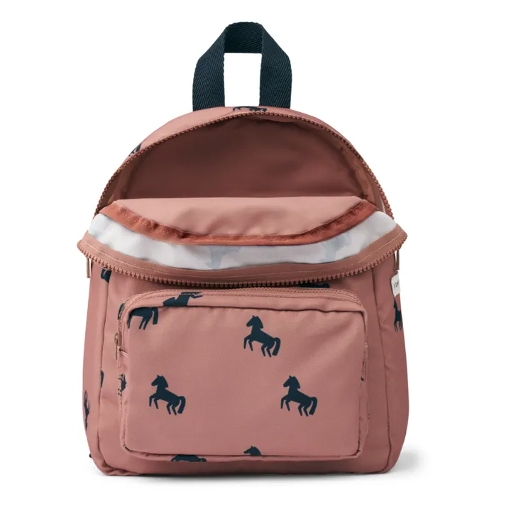 Liewood Sac à Dos Matière Recyclée Horses | Rose